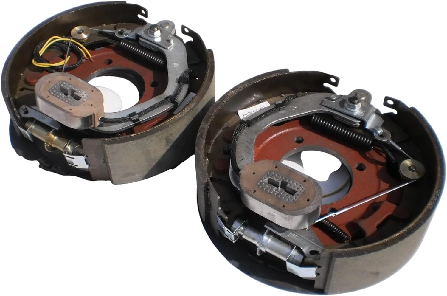 Set of 2 Electric Trailer Brake Backing Plates for Dexter 8K Axle, 12-1/4 x 3-3/8 in, 8000 lb