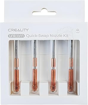 Unicorn Quick-Swap Nozzle Kit, Official Nozzle Kit for Creality K1 Max K1C Ender-3 V3, 0.4mm/0.6mm/0.8mm Nozzle Kits Swift Installation High-Flow Printing Upgraded Material