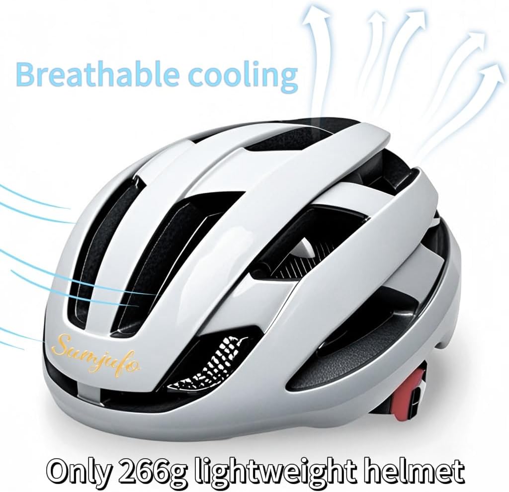 Sujumfo Bike Helmet,Adjustable,Lightweight,Insect Screens Include,Bicycle Helmet for Adults Youth Mountain Road Biker,Fit 54-62cm Head Circumference.