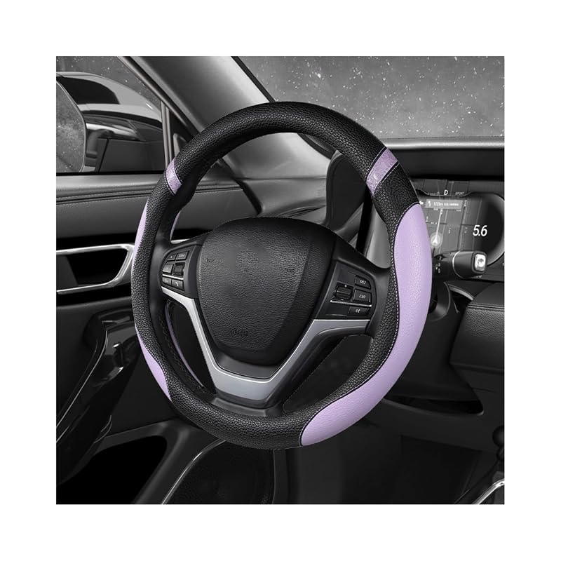 Capa para Volante em Couro de Microfibra Roxa para Volantes de 38,1 cm MUQIDA