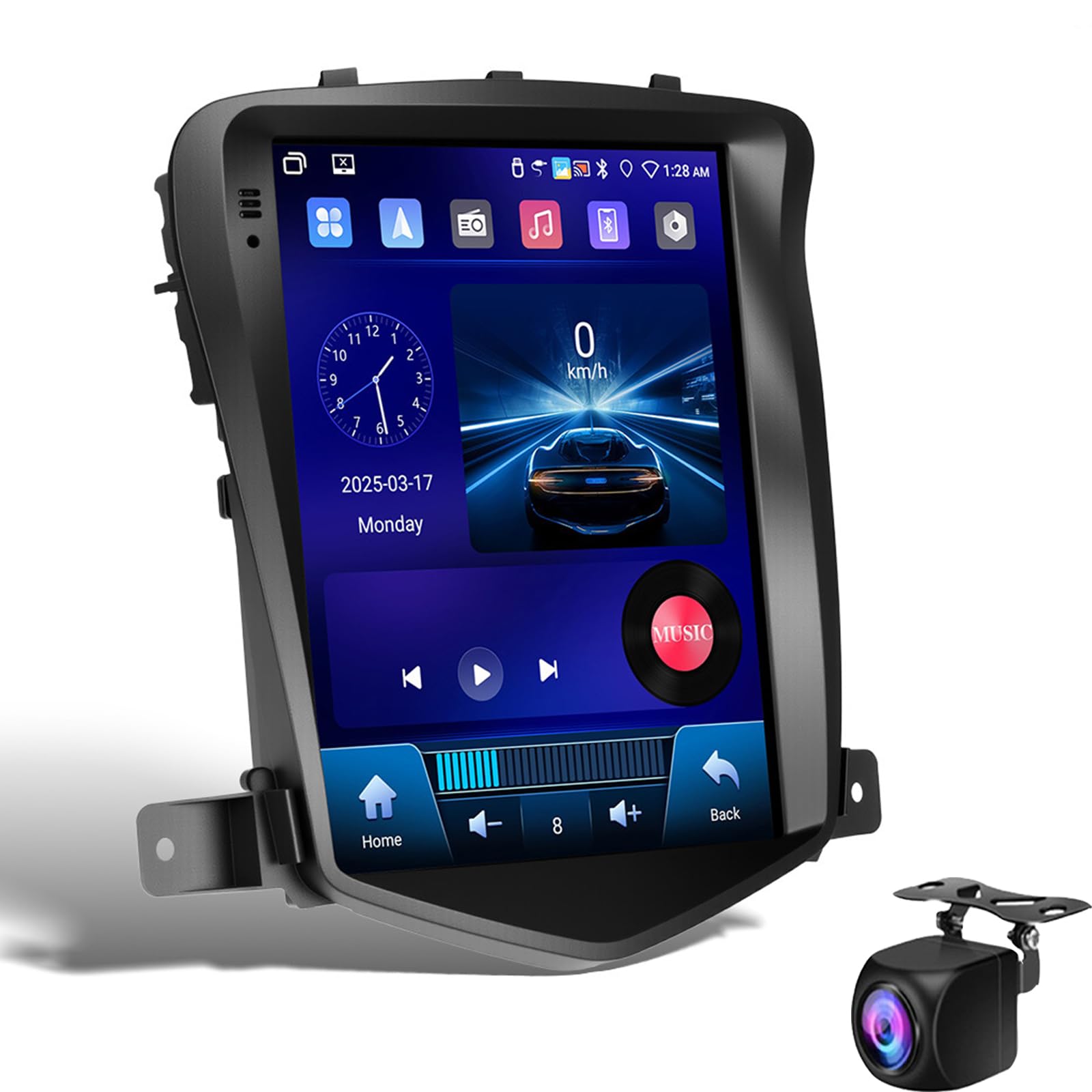 Autoradio Android Auto Chevrolet Cruze écran 9,7 pouces caméra de recul et stéréo tactile 4+64G