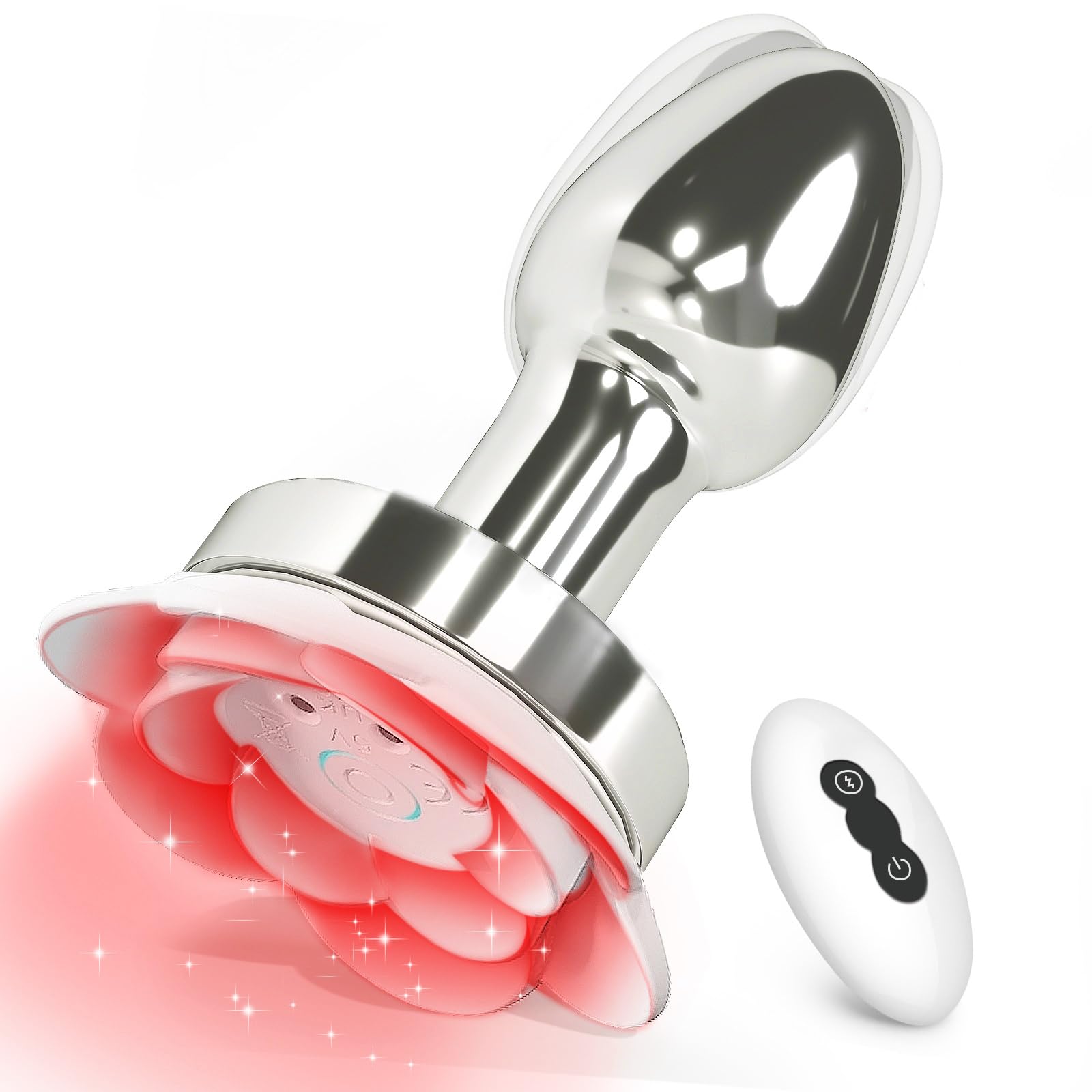 Amazon.com: Rose Anal Plug Sex Toys Vibrator, Metal Vibrating Butt Plug  with 10 Light Up & 10 Vibrating Modes, Remote Control Prostate Massager Adult  Sex Toys & Games, Adult Toys Couples Sex