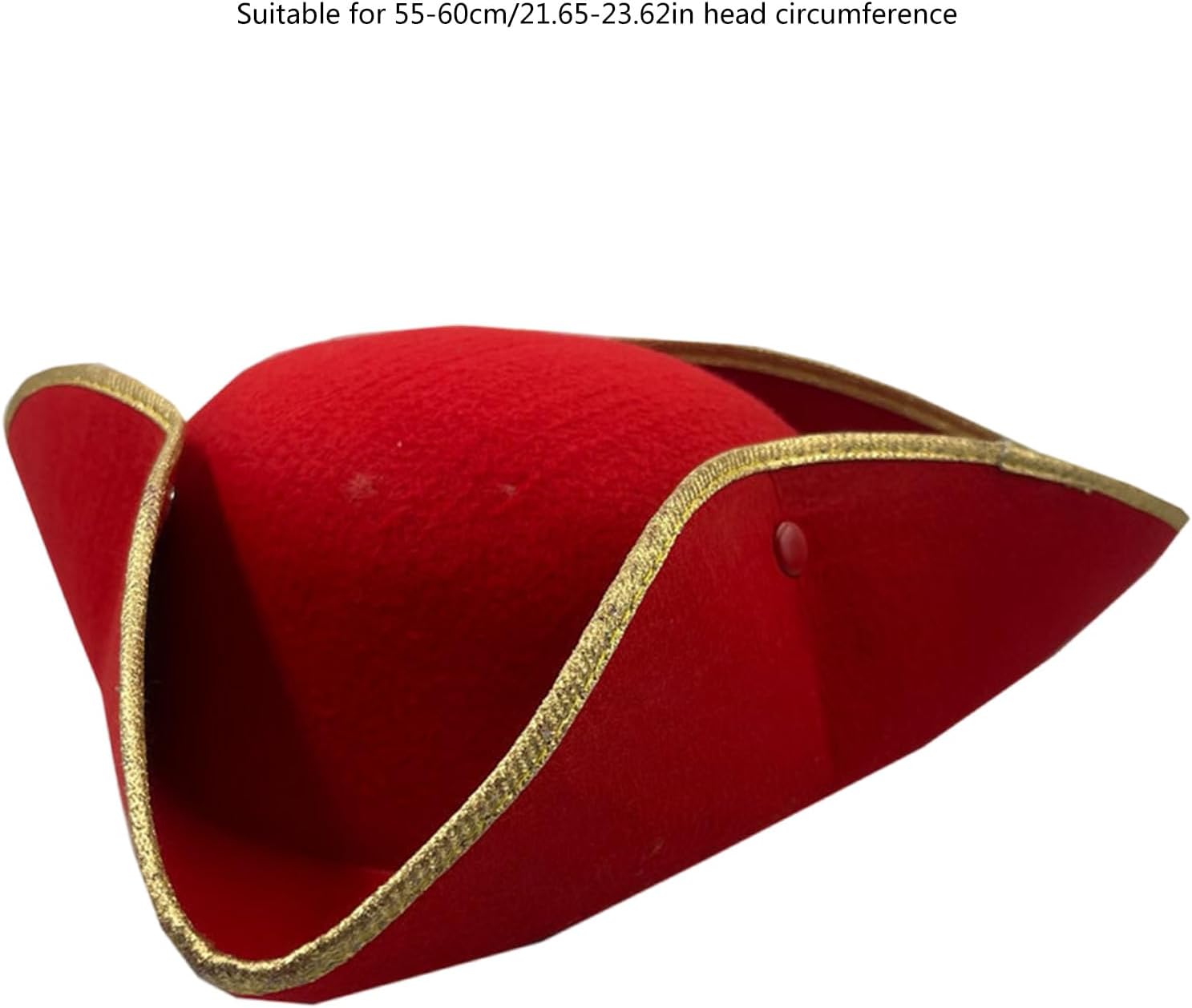 Funny Adult Colonial Tricorn Hat Cosplay Pirate Hat Unique Women Male Halloween Party Hat for Historical Reenactments
