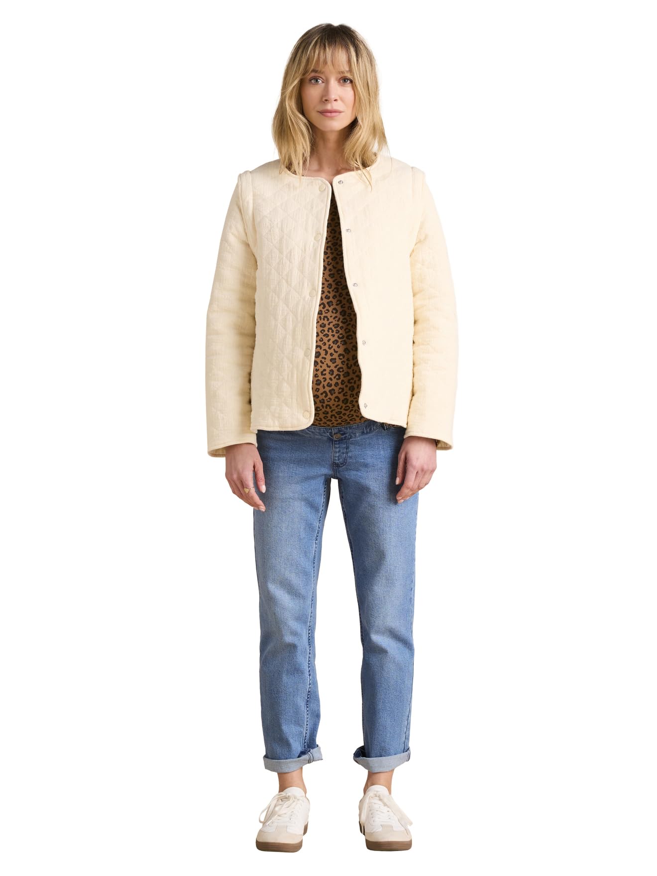 ENVIE DE FRAISE Gesteppte Tragejacke aus Musselin mit Recycling-Polyester & Bio-Baumwolle