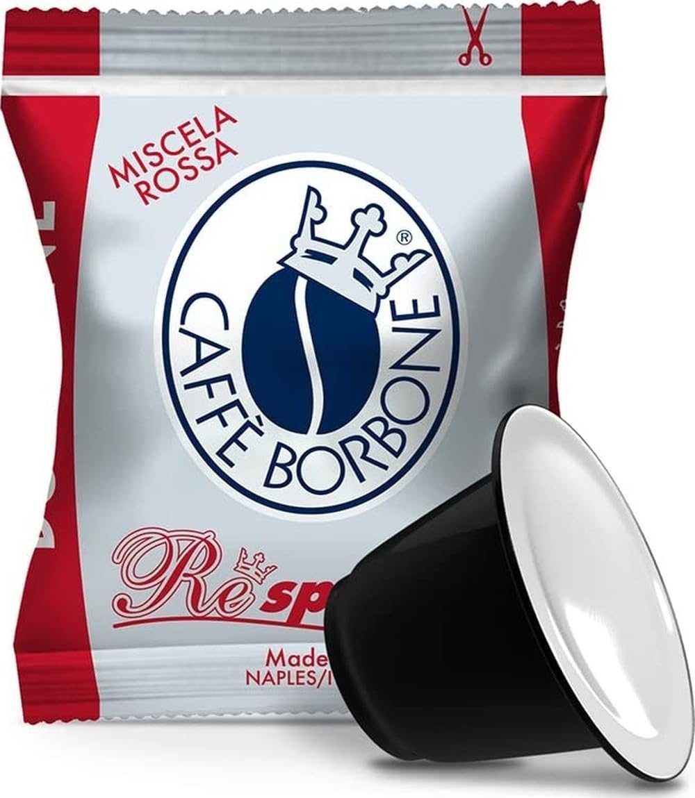Caffè Borbone, Intenso, Compatibles con Nespresso, 200 Capsulas (Paquete de 2 x 100), Intensidad 9/10