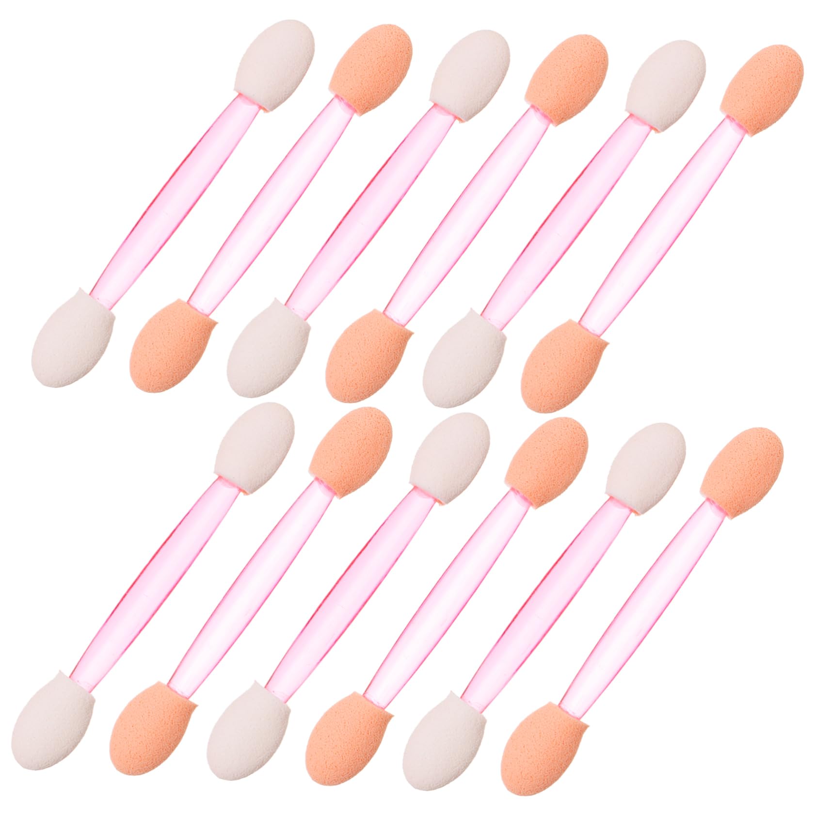 IWOWHERO Dual-end Cream Eyeshadow Stick Set Fluffy Brush Matte Applicator Sticks 100pcs Eye Shadow Makeup Tools for Women