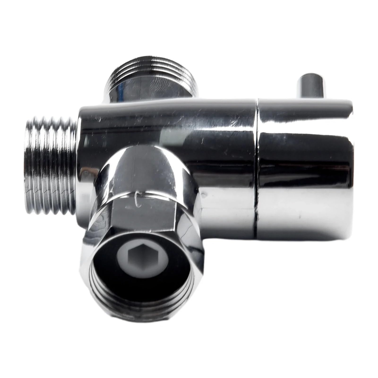Adaptador en T de válvula G1/2 de latón de 3 vías, divisor de agua para grifo de ducha para baño, conector de interruptor duradero, accesorio de fontanería multifuncional
