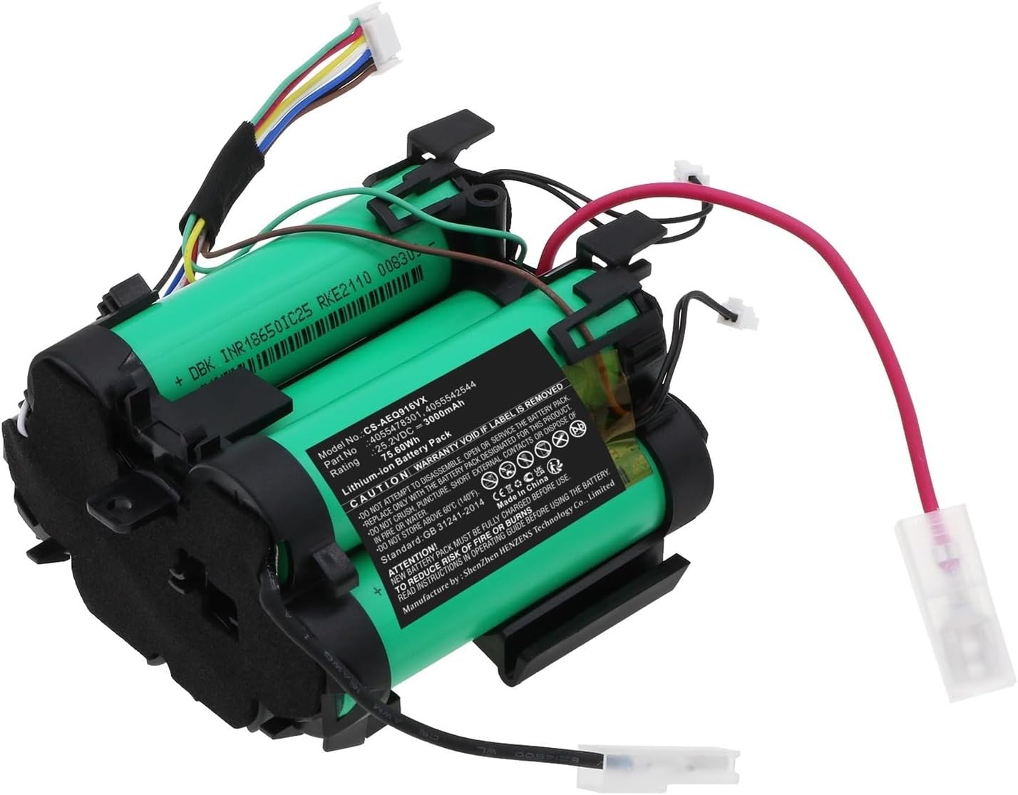 Vacuum Cleaner Battery 25.2V 4055478301，Compatible for ELECTROLUX PQ91-50MB PQ91-ALRGS PQ91-ALRGY PQ91-ANIMA，Long-Lasting Li-ion Batteries(3000mAh Battery)