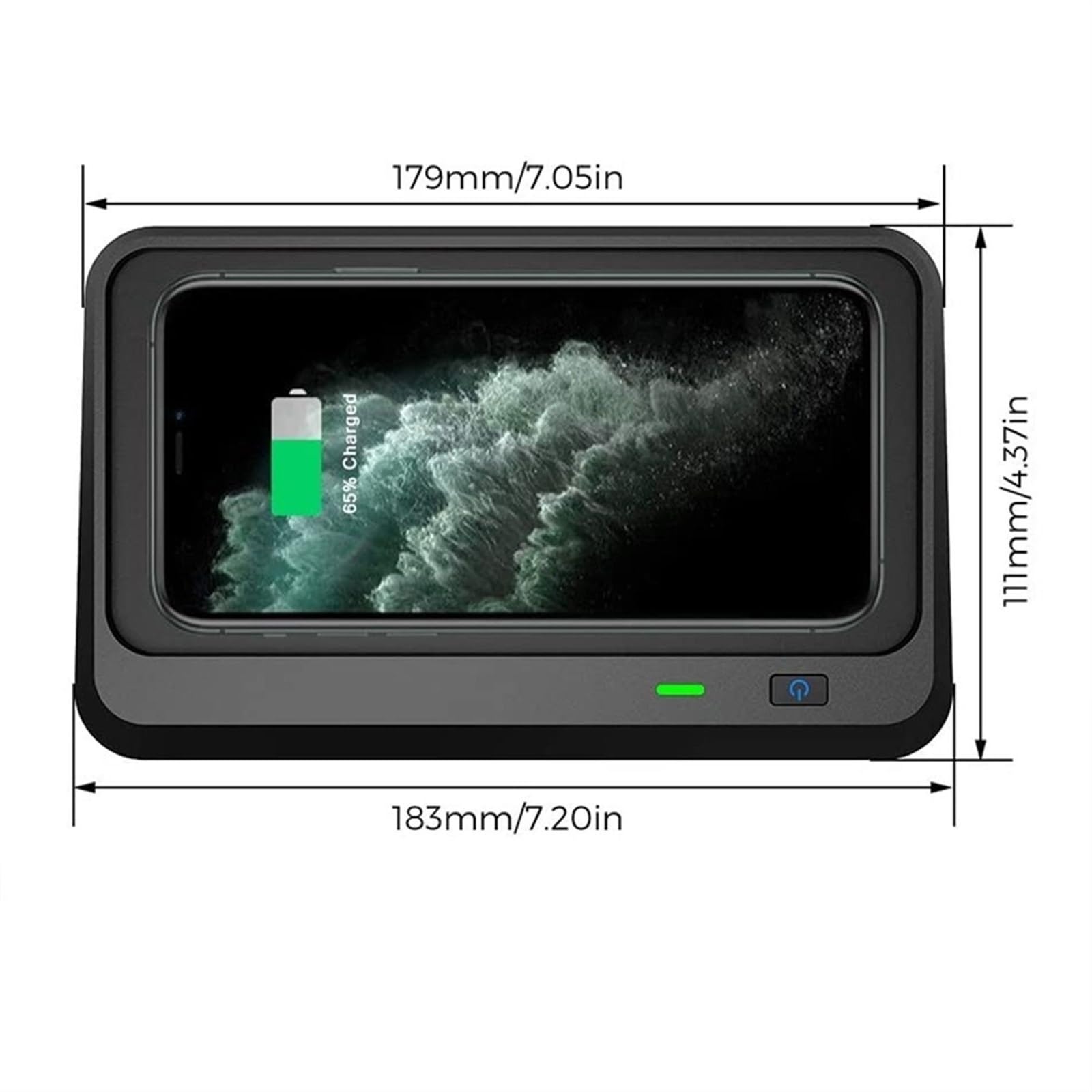 Caricabatterie for auto Qi Standard Caricabatterie wireless 10W Ricarica rapida 2015 2016 2017 2018 2019, for