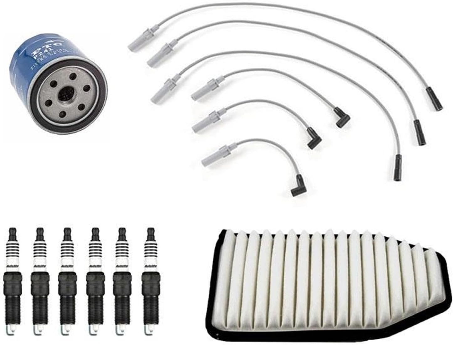 Wire Set Plugs Air Filter & Oil Filter Tune Up Replacement Parts For Jeep Wrangler 2007 2008 2009 2010 2011 3.8L