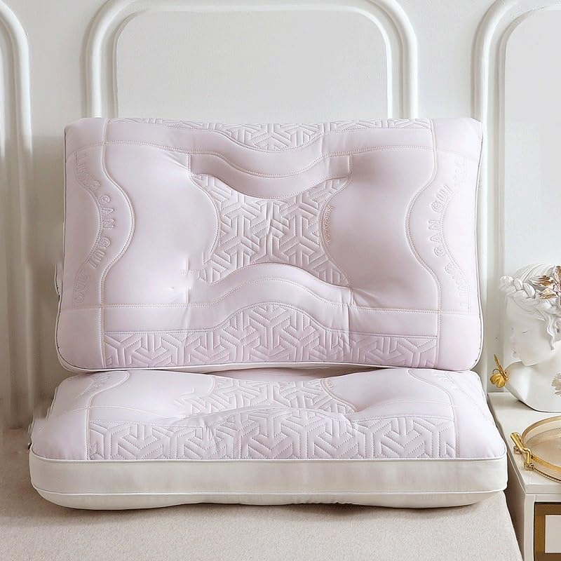 Cotton Home Pillow Core Skin Friendly Soft Pillow Hotel Bedroom Living Room Hotel Pink