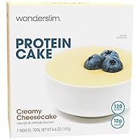 Vista 8 de WonderSlim Mezcla de pastel de proteínas, chocolate doble, 0.42 oz de proteína, baja en carbohidratos (7 unidades)