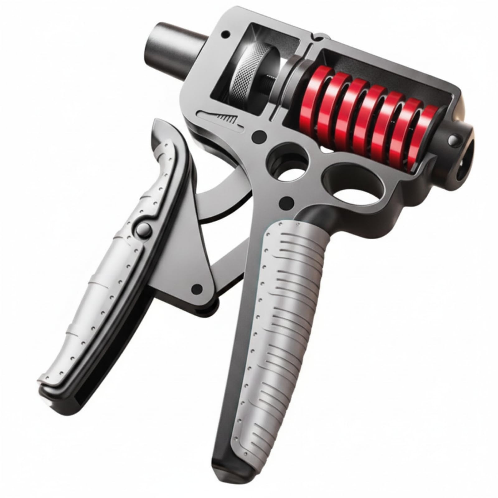 LOVIVER Fortalecedor de Mano Entrenador de Fuerza Ejercitador de Agarre Fortalecedor de Antebrazo Acero al Carbono Resistente y, Negro, Diamante Reforzado Con Agarre De Goma Suave, 5-165KG Ajustable