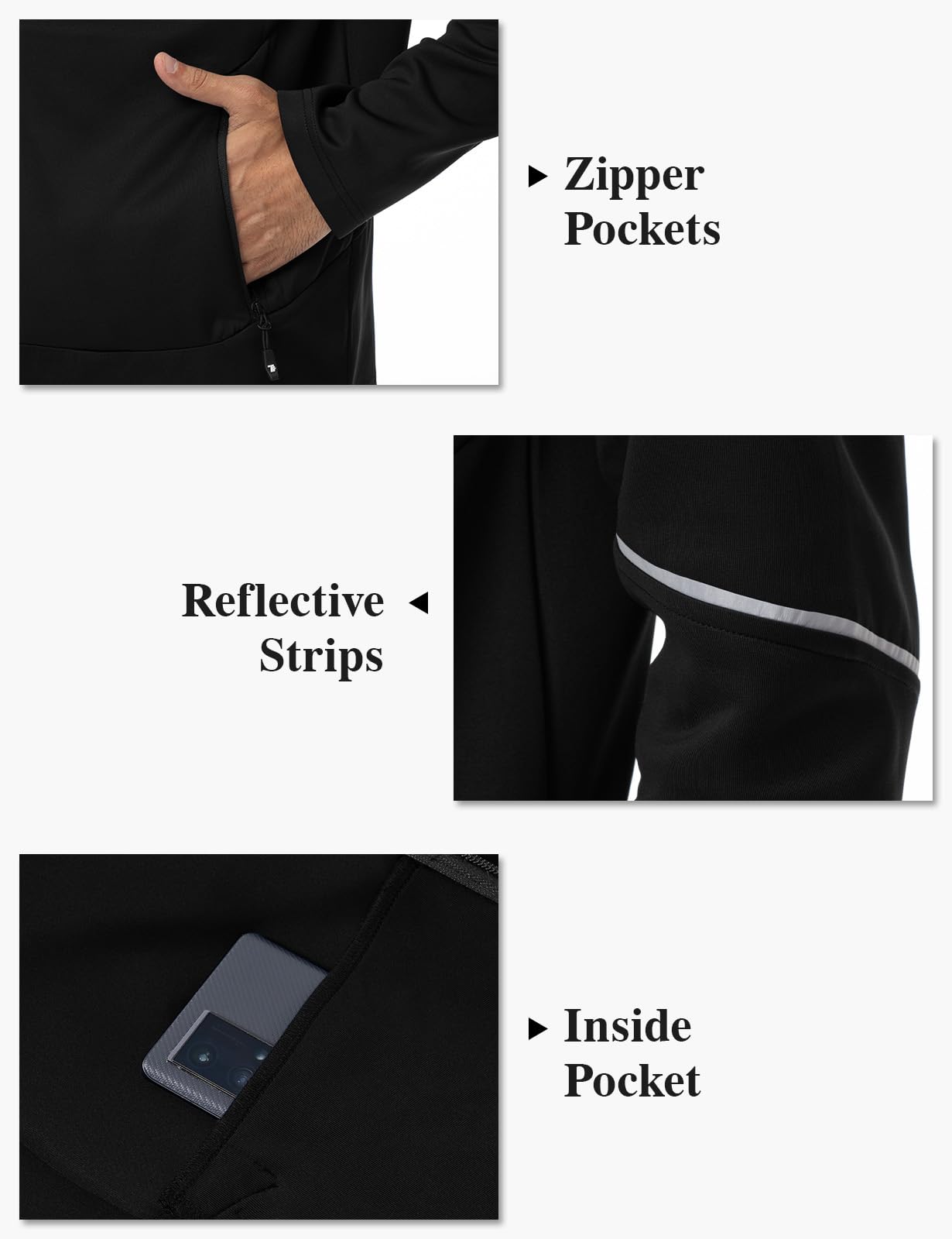 TBMPOY Tuta da uomo con cappuccio, set da 2 pezzi, per jogging, allenamento, palestra, riscaldamento con cappuccio
