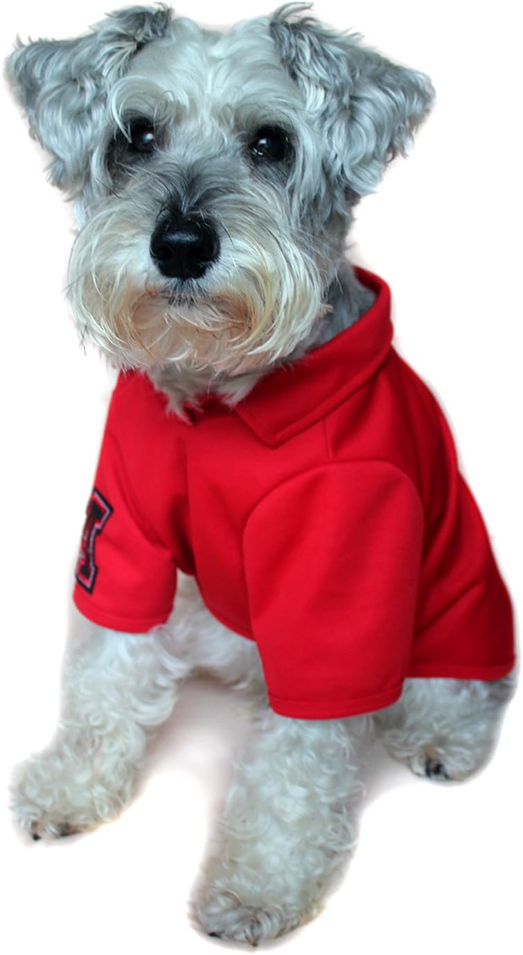 Alfie Pet - Fitch Solid Color Polo Shirt - Color: Red, Size: Small