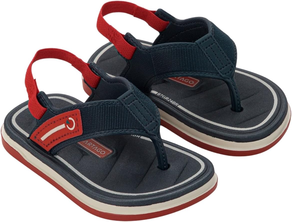 Chinelo Cartago Bebê Menino Infantil de Dedo com Elástico Sport Magala Sandália