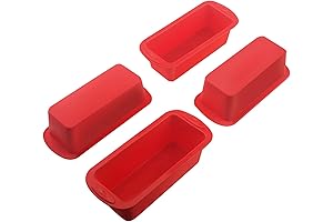 SILIVO Nonstick Mini Loaf Pans for Small Breads