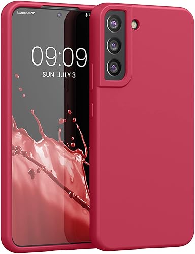 Miniatura 84 de kwmobile Funda Compatible con Samsung Galaxy S22 - Funda de teléfono de silicona TPU con acabado suave - Rojo Ruibarbo Piedra antigua,Azul