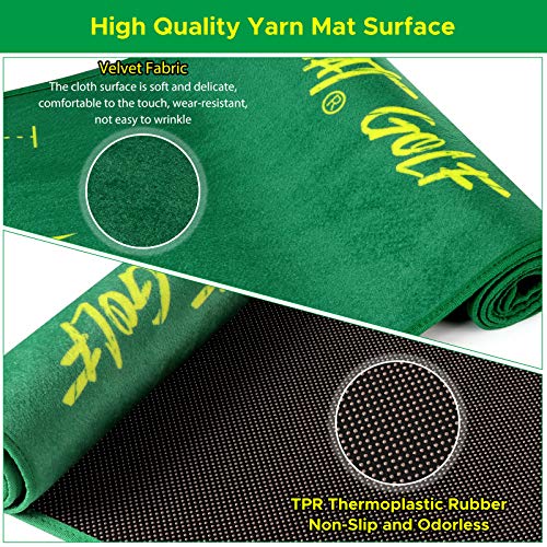 MSOAT-Golf-Putting-Mat-with-Traces-of-The-Ball-Simulador-de-Golf-Green-para-Hogar-Oficina-Interior-Exterior-para-Entrenamiento-de-Putt