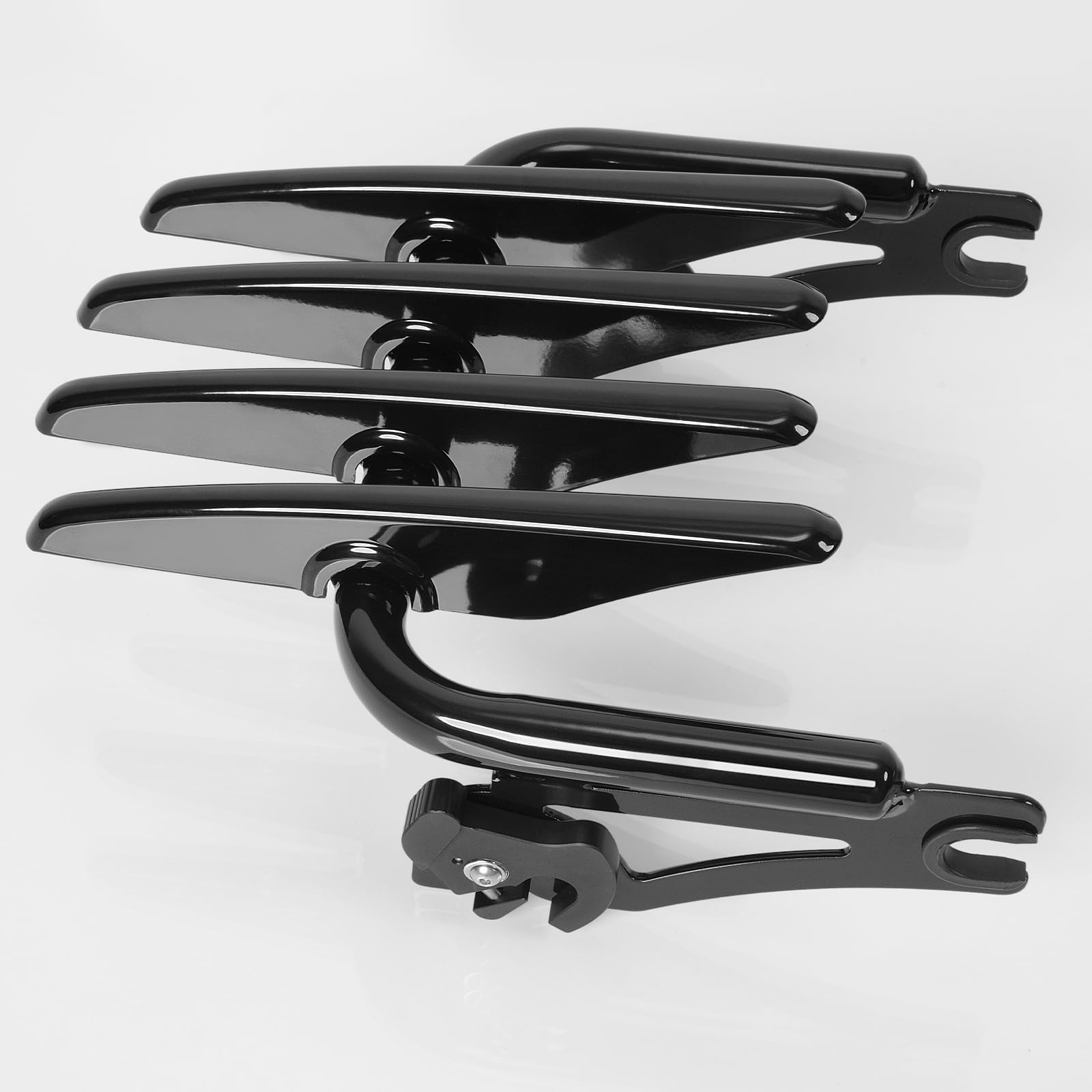 WOOGA Motorrad Gepäck Halter Hinten Gepäck Träger Rack Ladungen Halter Halterung Zubehör für Har&le&y Davidson Street Glide Road King Special Road Glide (Schwarz)