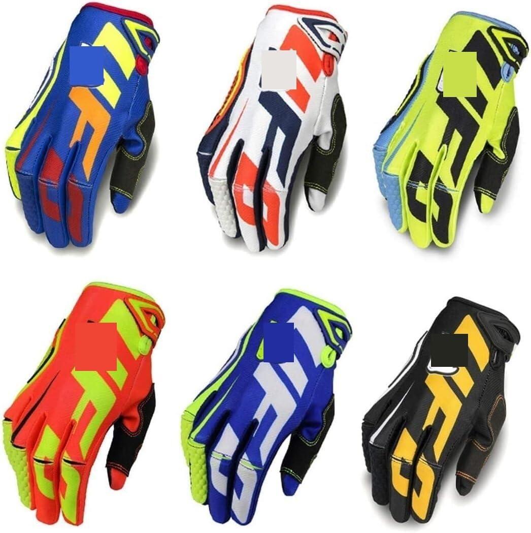 Guanti Bici Guanti for Fuoristrada Mountain Bike Fuoristrada Moto Sportive Auto da Corsa Guanti Palestra(Rot,S)