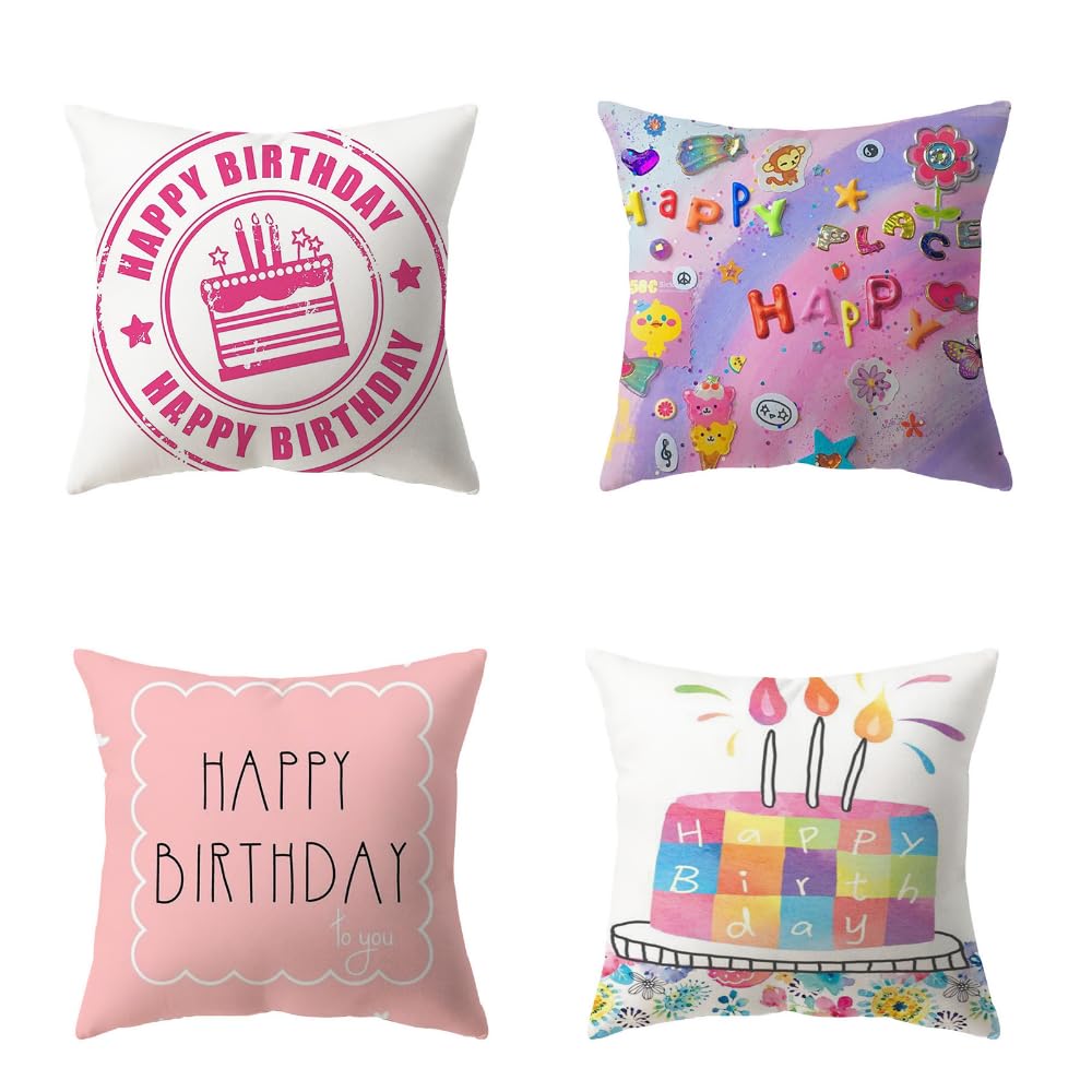 IFMDA Birthday Decorative Pillowcase