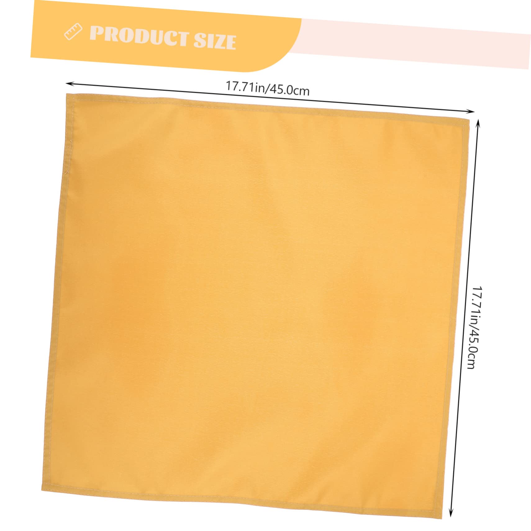 Goldene Stoffservietten 10 Stück aus Polyester für Esstisch | Hotel und Restauranttauglich, Waschbar mit Geringer Schrumpfung, Saugfähig und Hautfreundlich