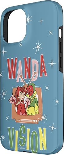 Vista 11 de Funda para TV retro WandaVision Wanda & Vision para iPhone 13 Marvel