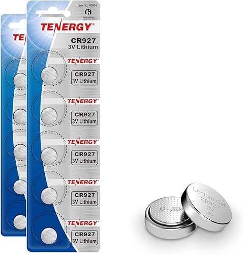 Tenergy Batería de botón de litio CR927 de 3 V, para relojes, sensores de temperatura, botellas de agua inteligentes, controles remotos, paquete de disponible en Yaxa Colombia