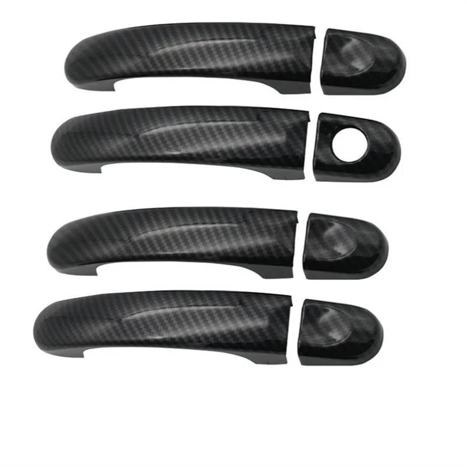 Csspdm Carbon Car Exterior Door Handle Grab Cover Trim Styling Auto Moldings For Touran For Caddy T5 Transporter 03-15(Carbon)