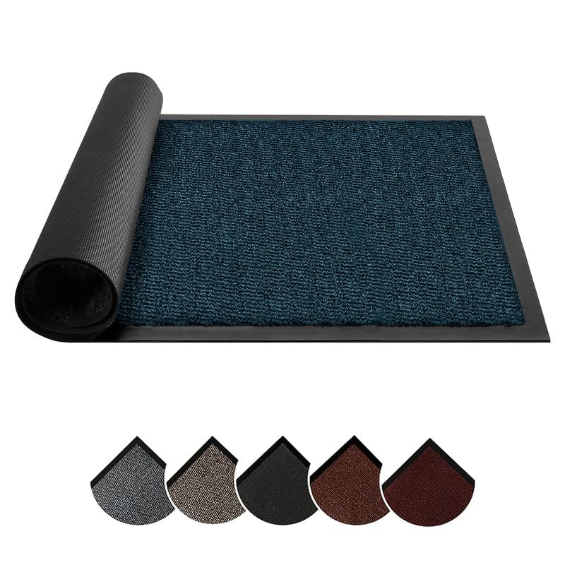 Circle of trust Hallway Runner Rug 80x200 cm Heavy Duty Non Slip Long Runner, Rubber Backed Dirt Trapper, Washable, Carpet Runner for Hall Kitchen Bedroom Laundry & Office
