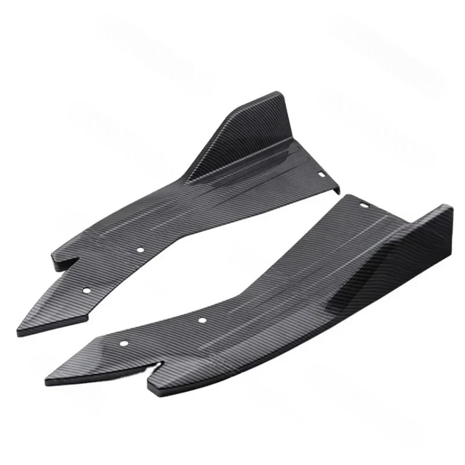 Spoiler tylnego zderzaka usta kompatybilny z F0rd Mondeo Fusion Focus Splitter dyfuzor zabezpieczenie przed zarysowaniem wykończenia boczna dokładka rozszerzenie Body Kit(Black)