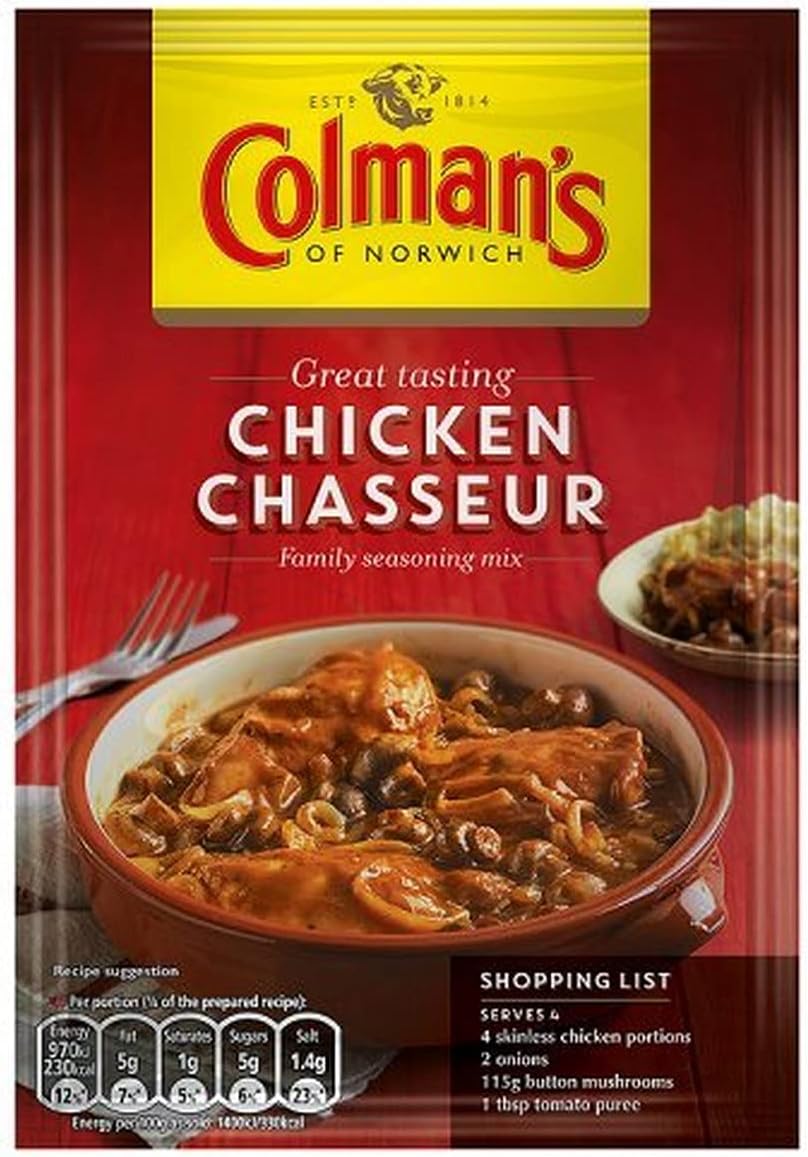 Colman's Chicken Chasseur Recipe Mix perfect with a baked potato quick