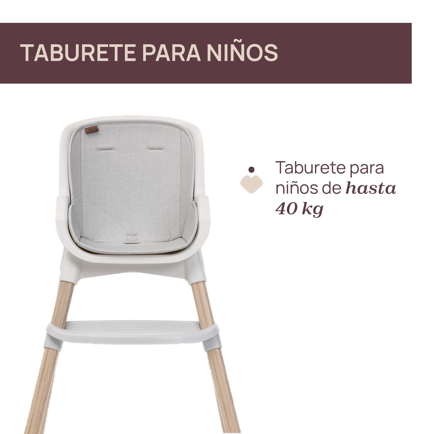 Chicco Zest Plus Trona evolutiva para niños de 6 meses a 40 kg, plegable y con asiento lavable, con acolchado incluido, cinturón de 5 puntos y bandeja extraíble, ligera y compacta