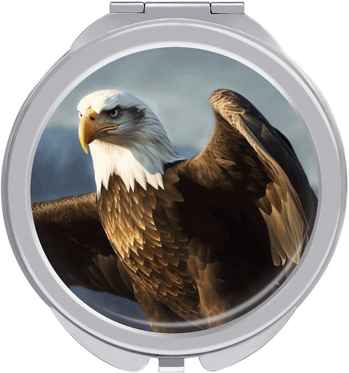 Eagle Portable Makeup Mirror, Sided Travel Hand Mirror Mini Folding Mirror for Precise Makeup Women Daily Use