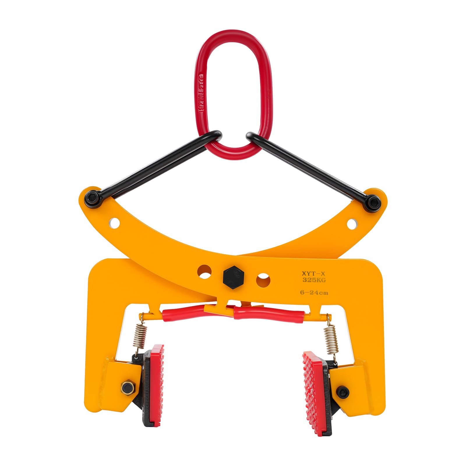 MINRS Pinza per pavimentazione, 325 kg, morsetto per pallet giallo