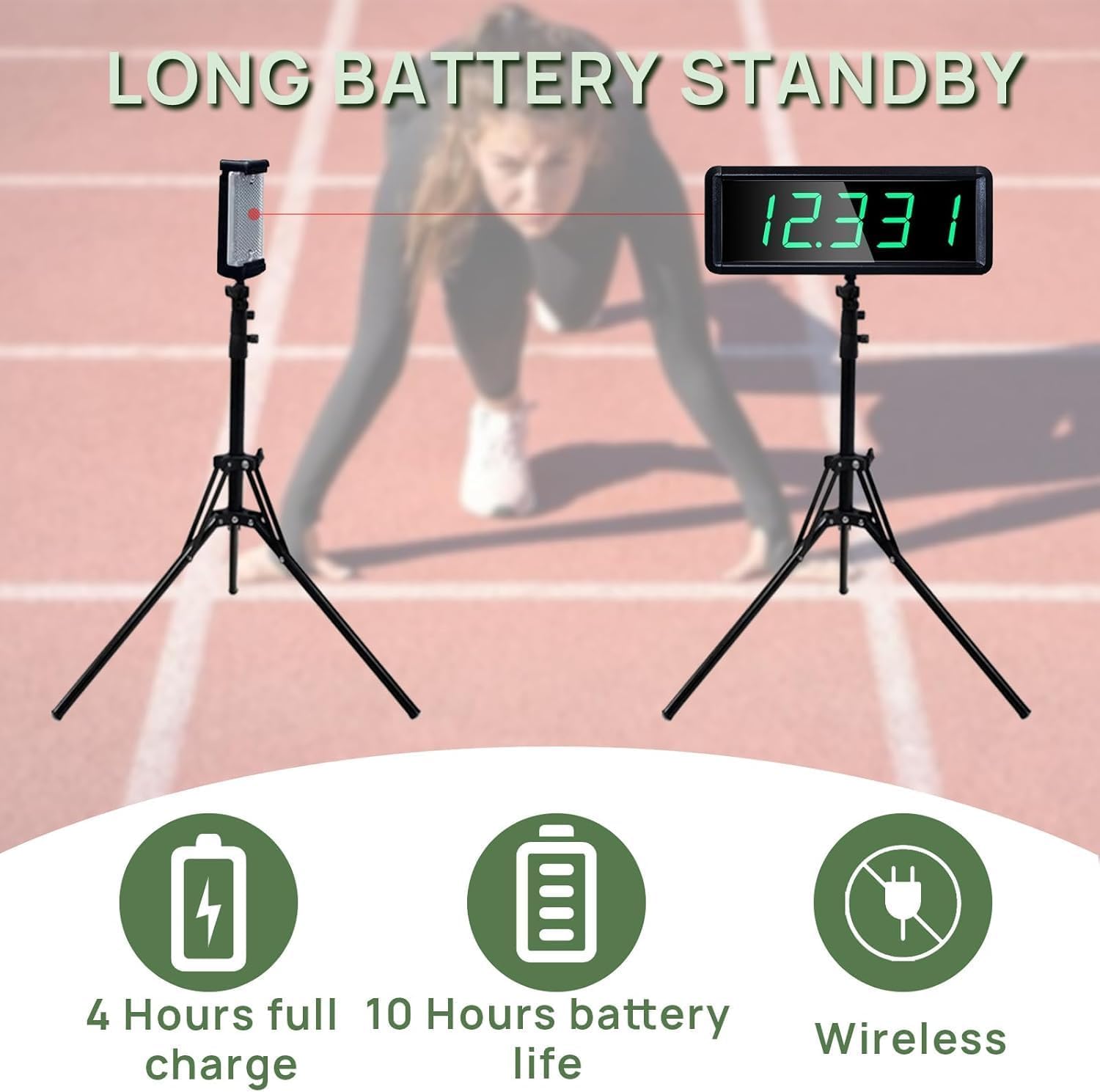 YZ Drahtloser Laser-Timer mit Stativ