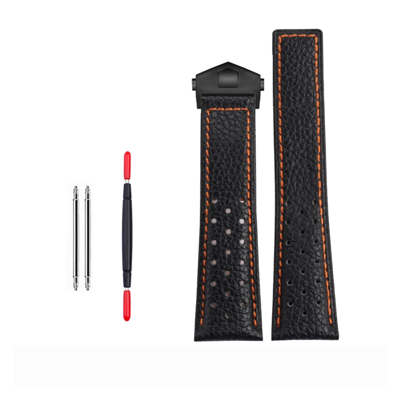 Bracelet de montre cuir de veau 22 mm sangle pour le quotidien - 7