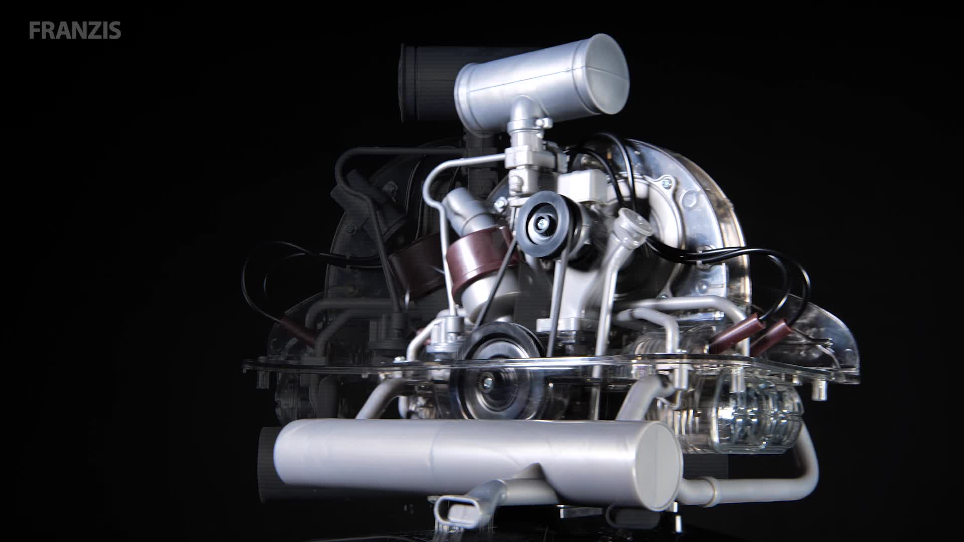 FRANZIS 67152 – Volkswagen VW Bulli T1 Boxermotor, originalgetreuer Motorbausatz des 4-Zylinder Motors im Maßstab 1:4… – Bild 8