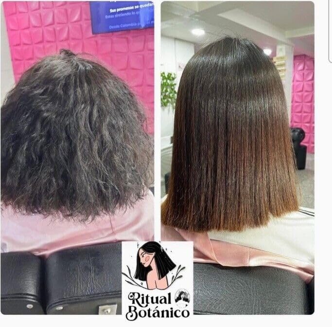 Miniatura 9 de RITUAL BOTANICO Keratina Para Alisar El Pelo Sin Formol 1 L  33.81  Plancha de pelo de queratina orgánica  12 aceites naturales y aminoácidos - sin
