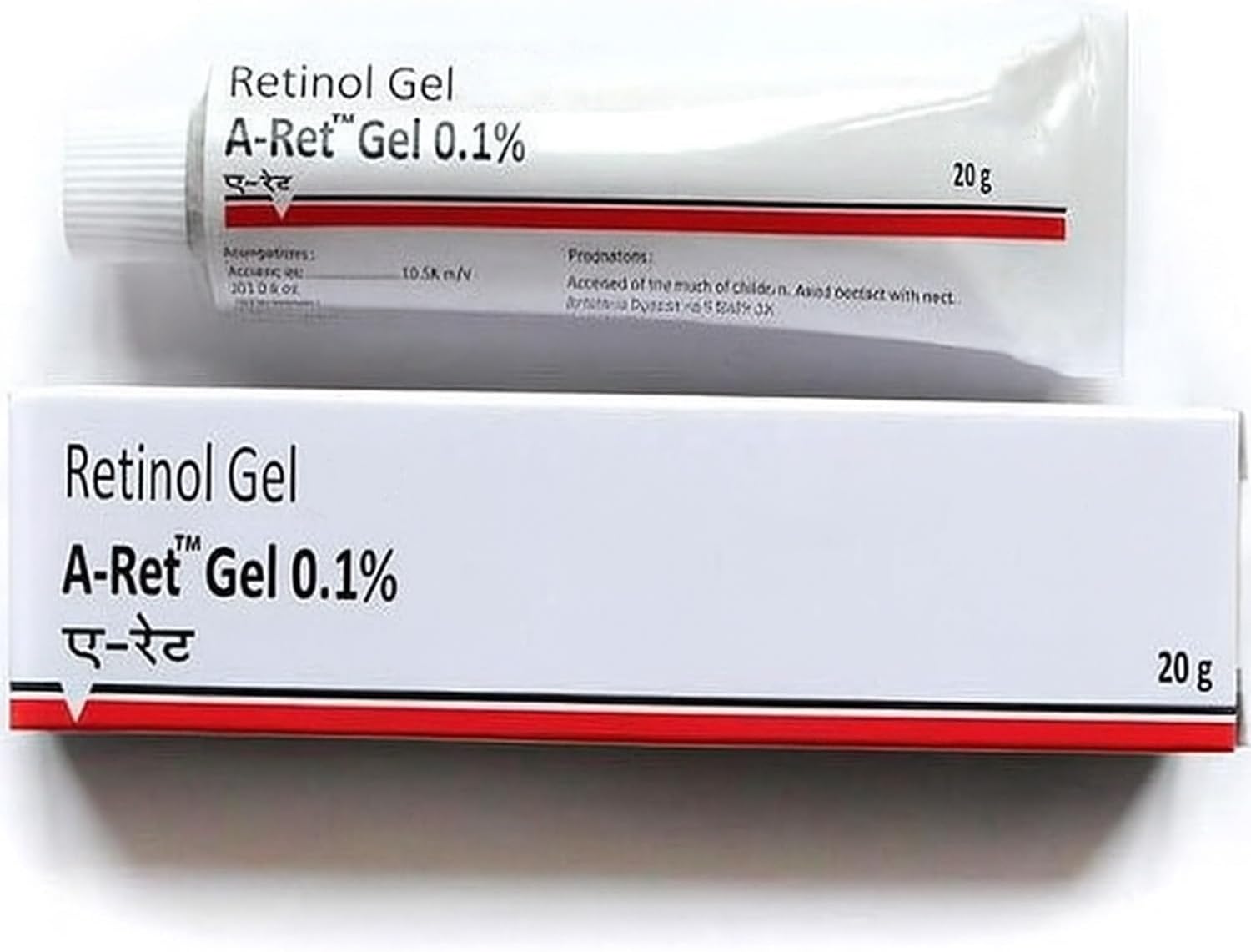 Retinol Gel 0.1% with Vitamin A, Lightweight Night Serum for Skin Texture & Smooth-Looking Skin, 20 g
