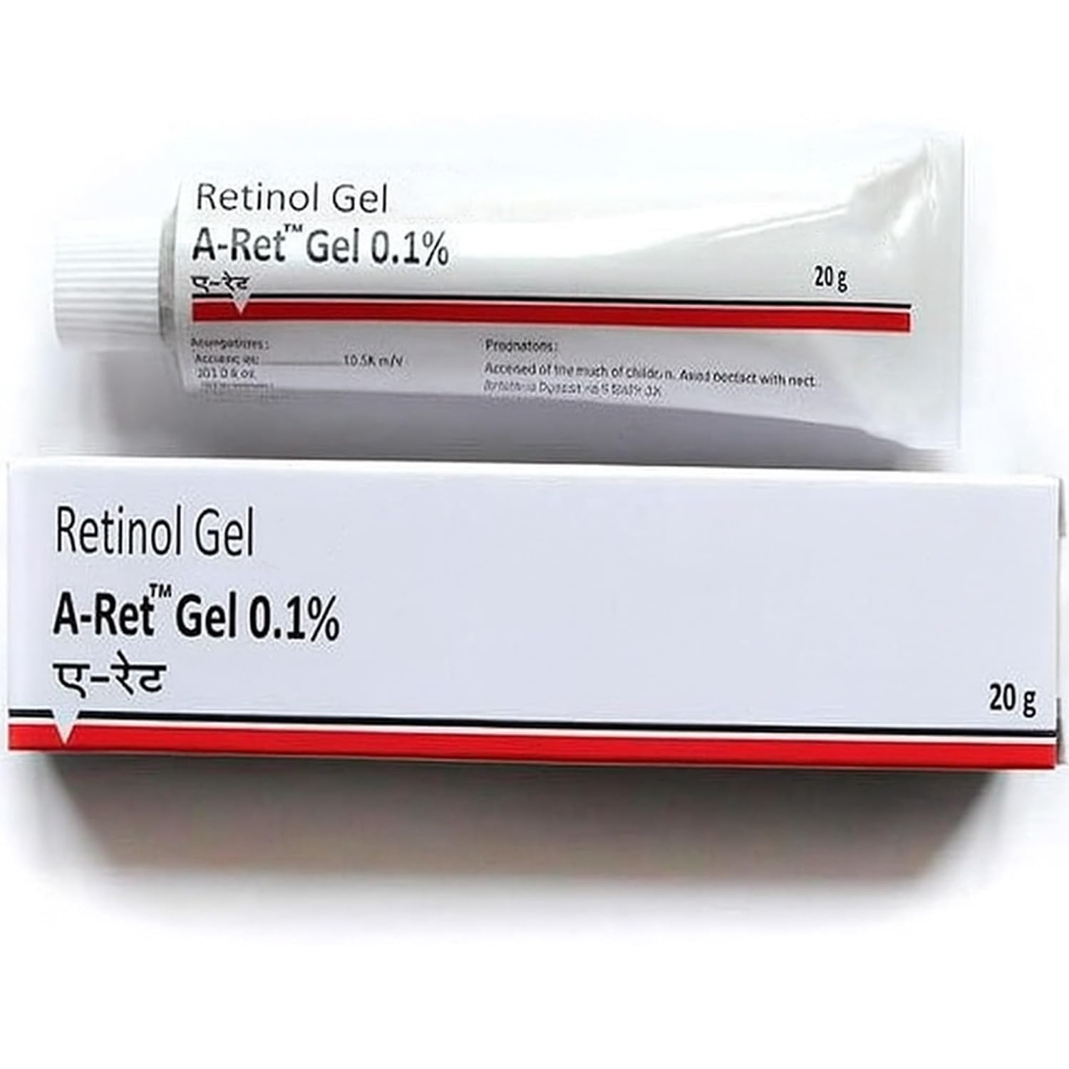 Retinol Gel 0.1 Vitamin A Repairs Fine Lines & Wrinkles, Scar Treatment, Age and Sun Spots, Anti-Aging Formula Gel 20 Grams