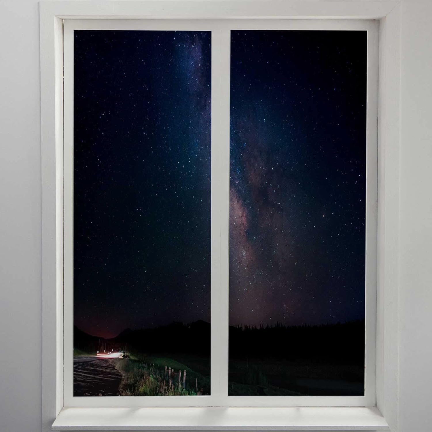 カラフル 景色 スカイ 窓用フィルム プチプチ 日除けシート 60x1cm 2枚です Faz Co Zm