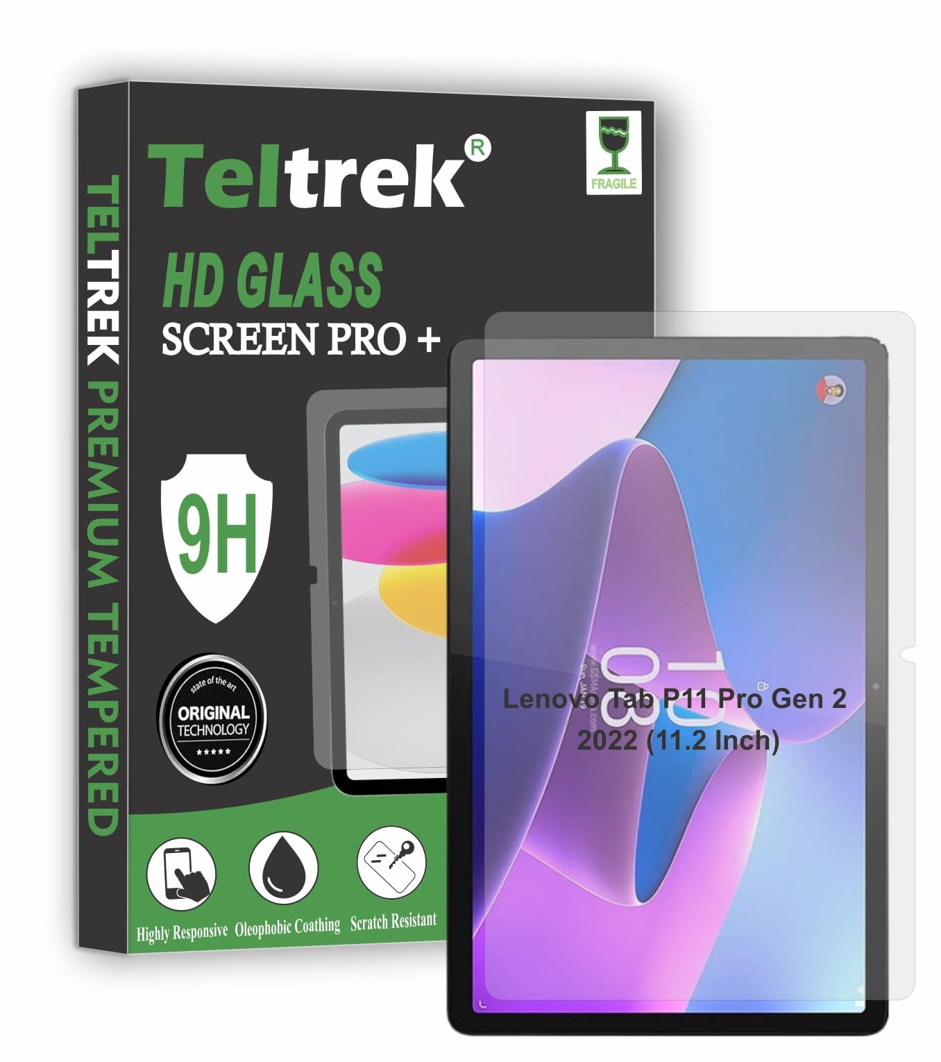 TELTREK Screen Guard Compatible With Lenovo Tab P11 Pro Gen 2 2022 (11.2 Inch) Flexible 9H Hardness Fiber Screen Protector Not a Tempered Glass. (B0D9D1H29J) Amazon Price History, Amazon Price Tracker