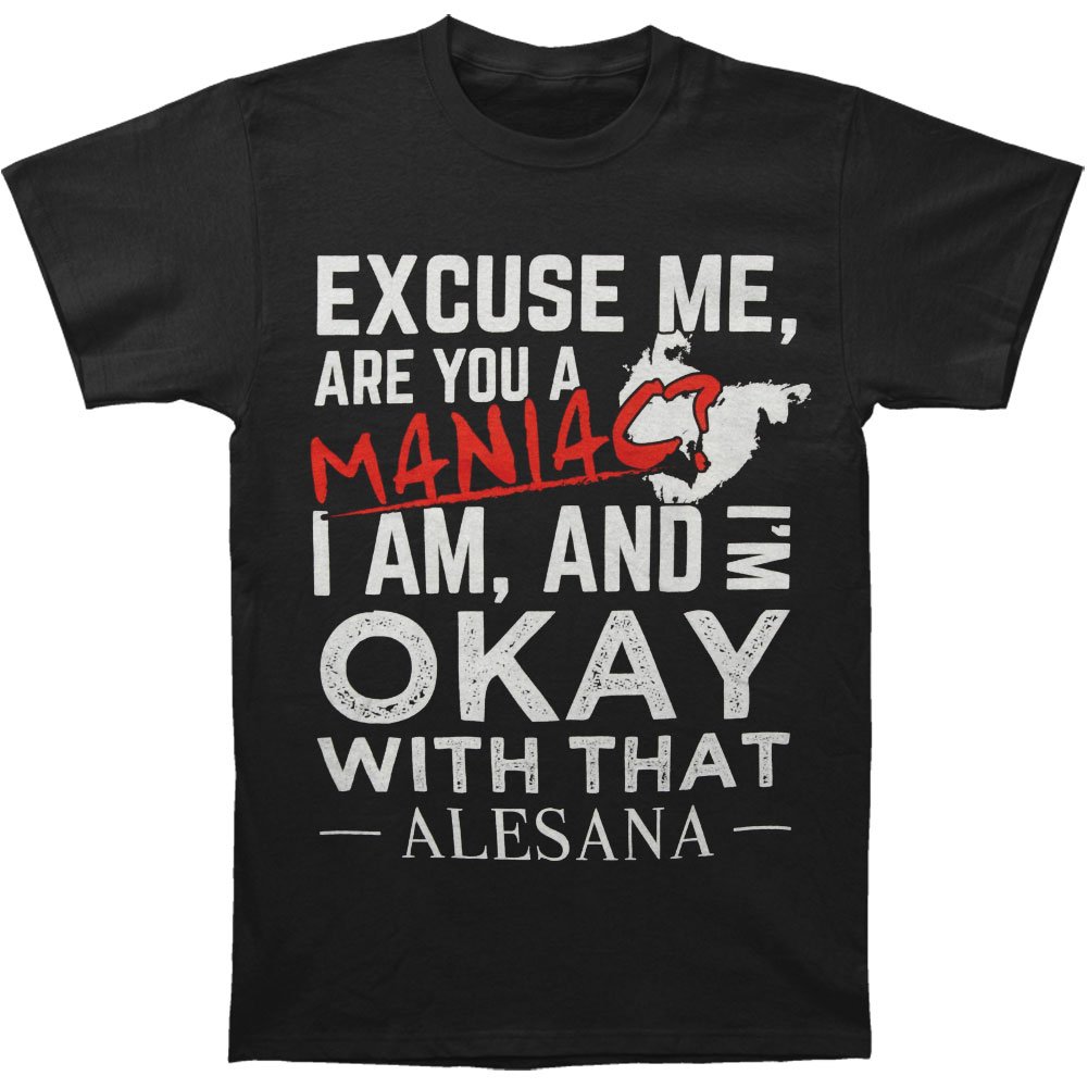 Alesana Men's Maniac T-shirt X-Large Black