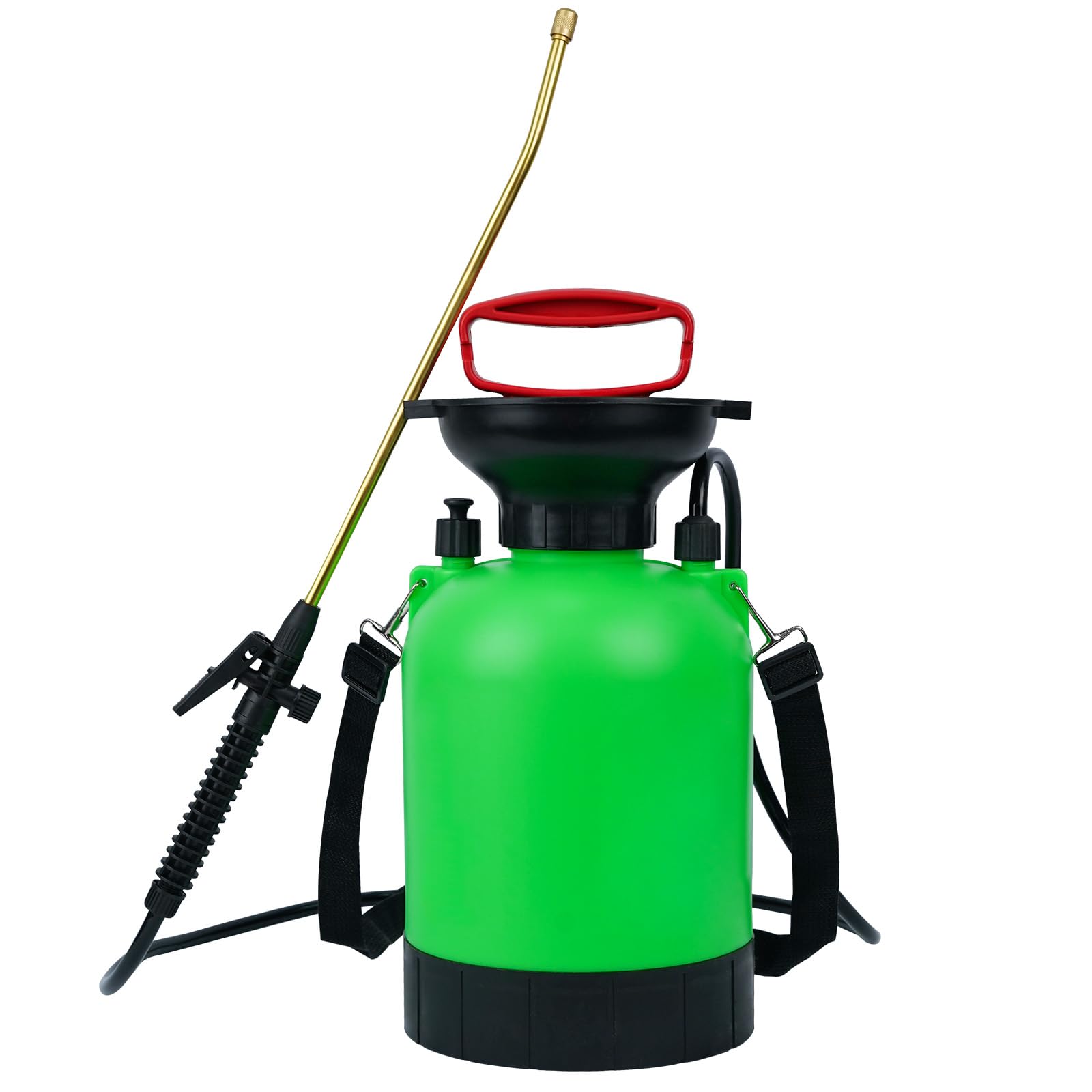 HYCHIKA Pressure Sprayer 3 Litre, Pump Sprayer for Garden Yard Weed, Water Sprayer 3L with Continuous Spray Function, Adjustable Nozzle, Relief Valve, Gardening Spray Bottle for Plant