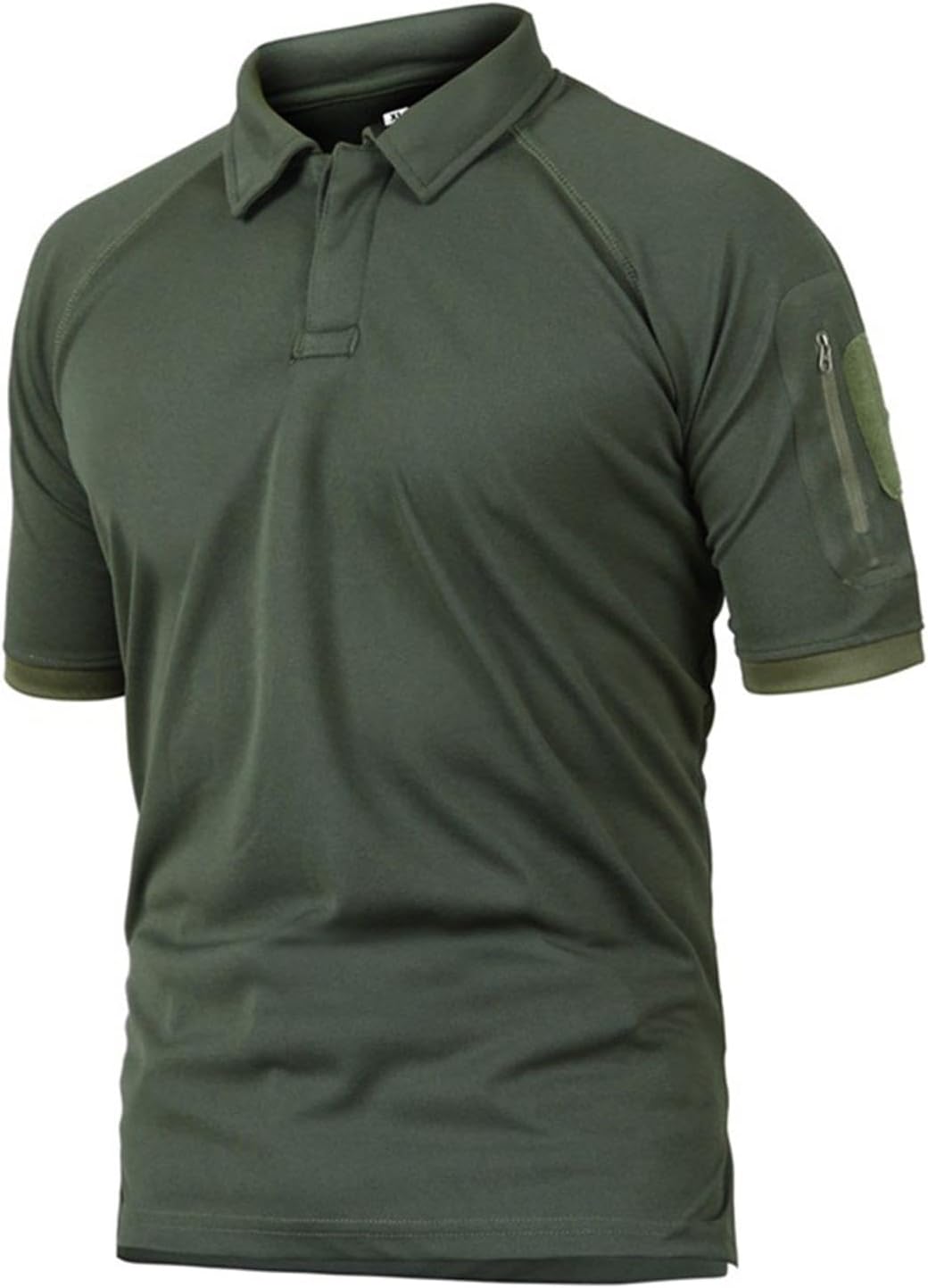 HanzhuoLGMen's Outdoor Tactical Polo Shirt Summer New Lapel Short Sleeve QuickDry Sports TShirt