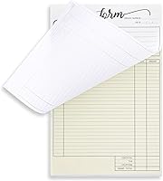 Vista 8 de Juvale Receipt Book with Carbon Copies & Work Order Forms - 5.5 x 8.5 in, White, 2 Pads, 100 2-Part Carbonless Sheets - Invoice Receipt Book & Order