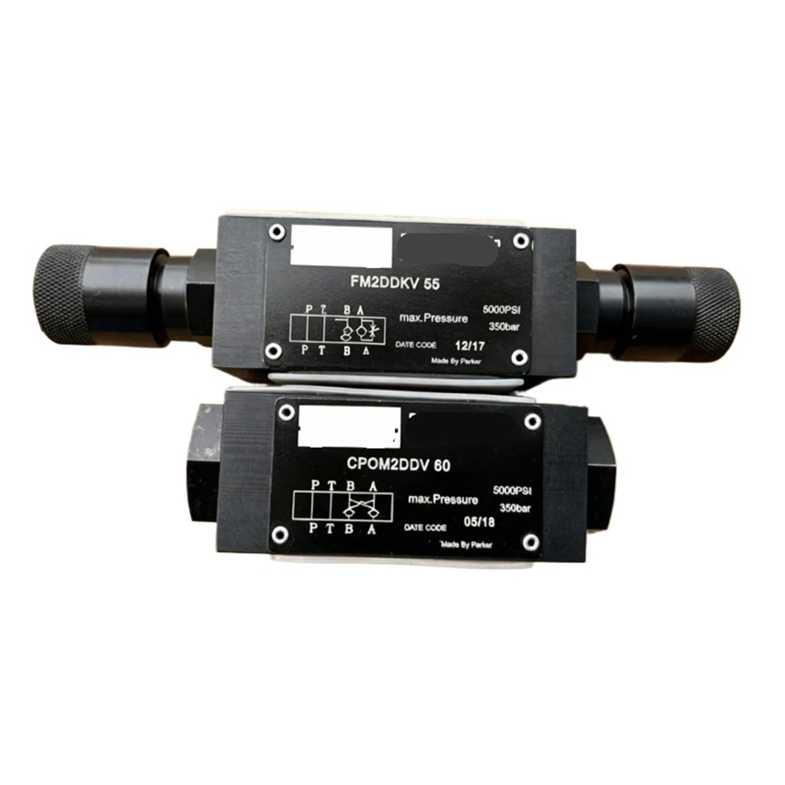 Clapet anti-retour hydraulique CPOM6DDV valve de non-retour CETOP 03 double piloté