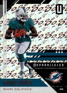 2018 Panini Unparalleled Flight Football Card #116 DeVante Parker Miami Dolphins Official NFL Trading Card